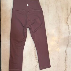 lululemon athletica Brown /purple Leggings High-Waisted‎ Performance